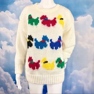 Scottish Terrier Sweater Vintage Fetagetti